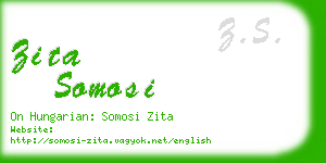 zita somosi business card